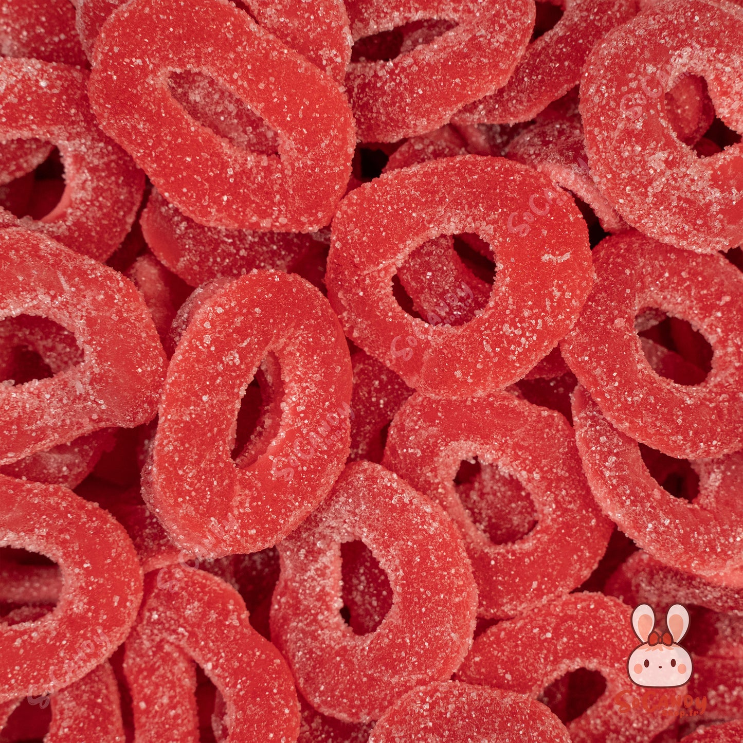 Anneaux Sucrés Fraise (100g)