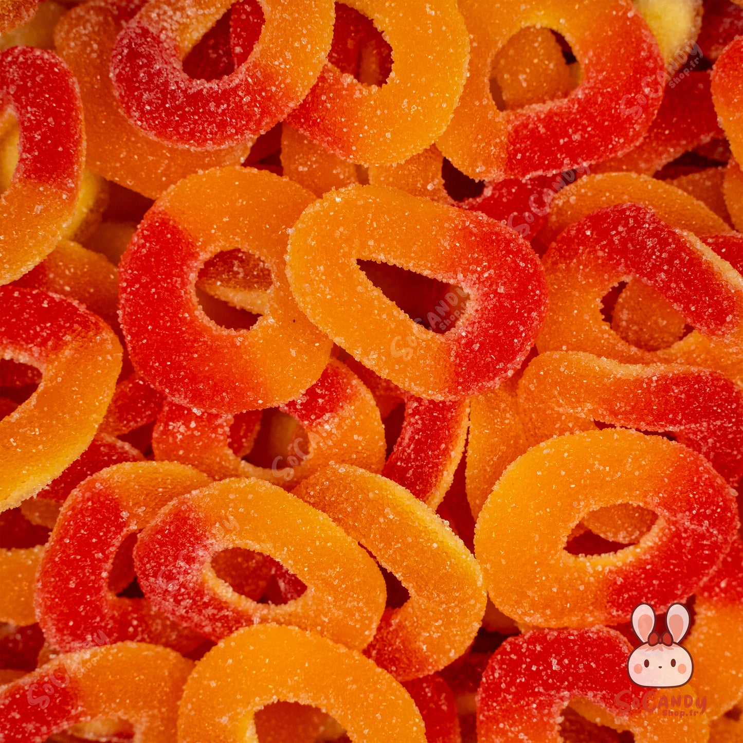 Anneaux Sucrés Pêche (100g)