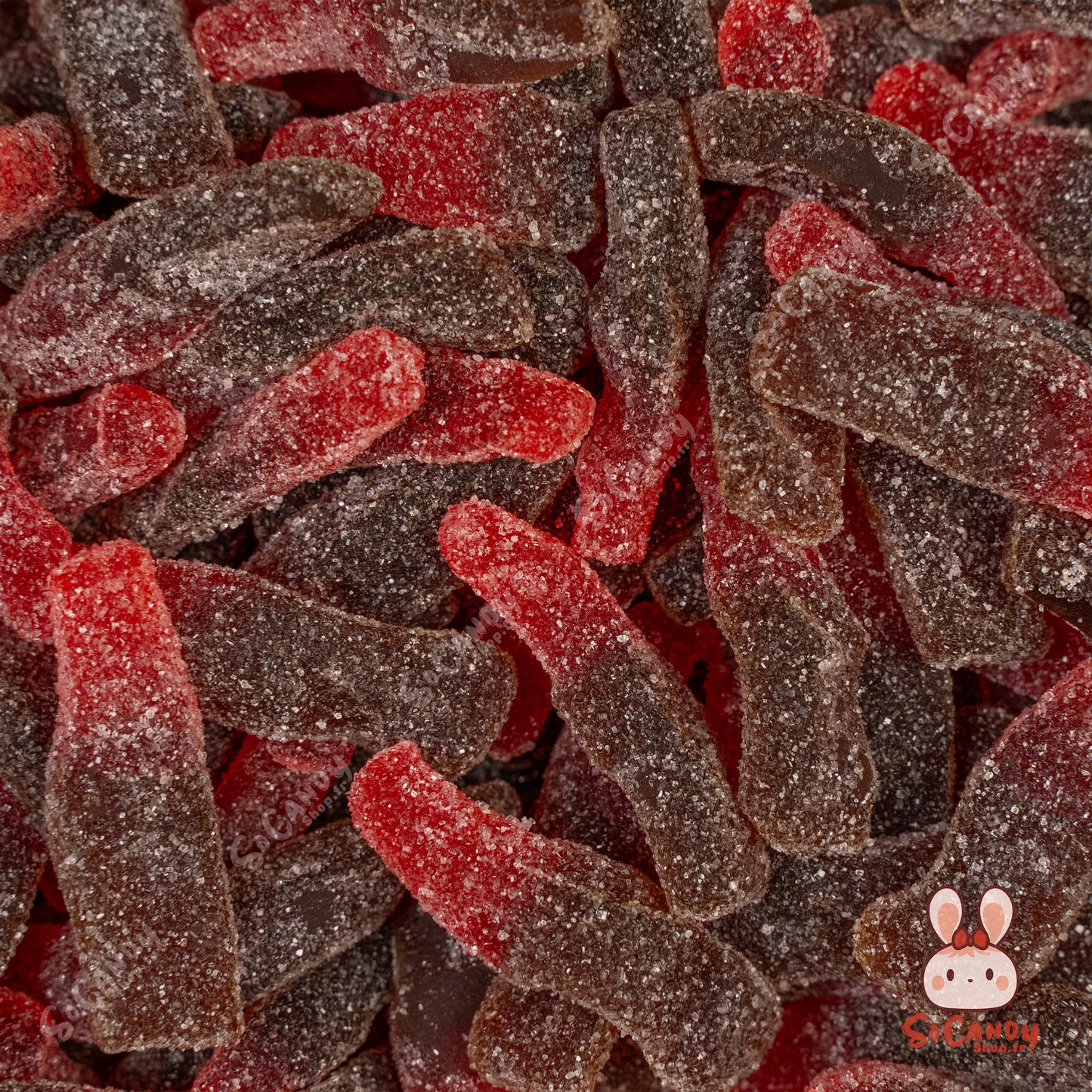 Bouteilles Cherry Cola Sucrées (100g)