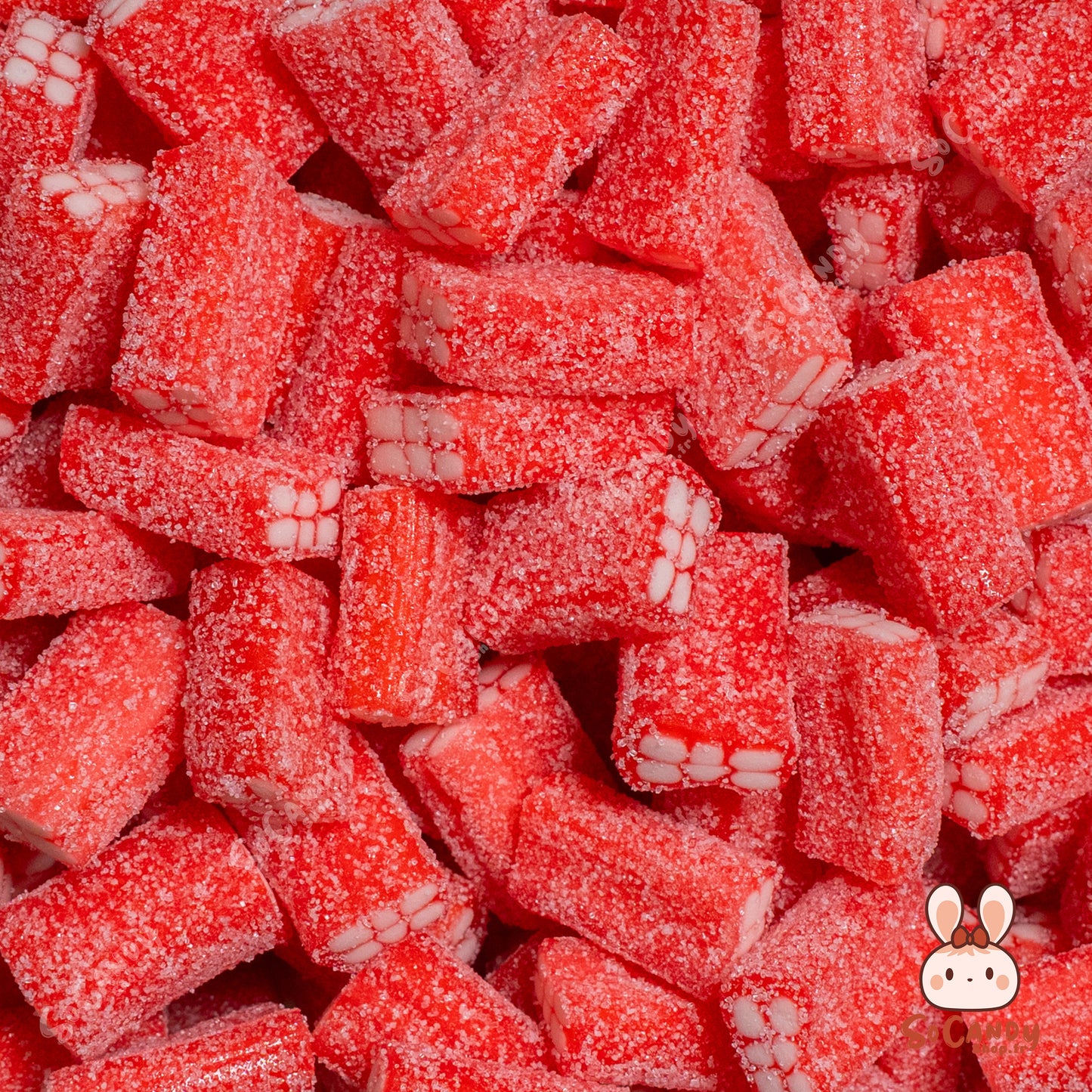 Briques Fraises Acides Sucrés (100g)