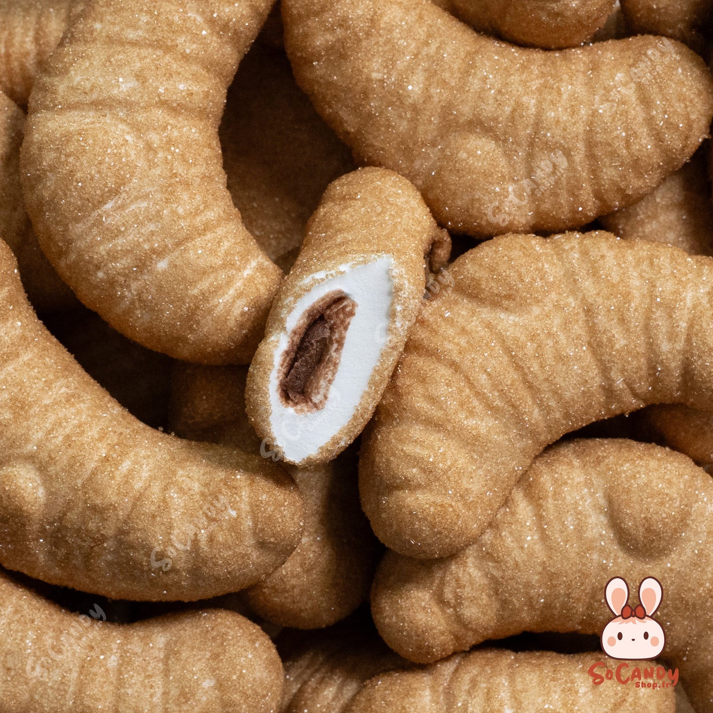 Croissant fourrées au Chocolat en Marshmallow (5 pièces)