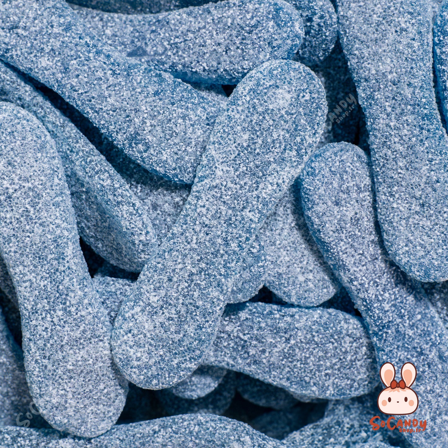 Langues Bleues Framboises Acides - Bonbons Durs (100g)