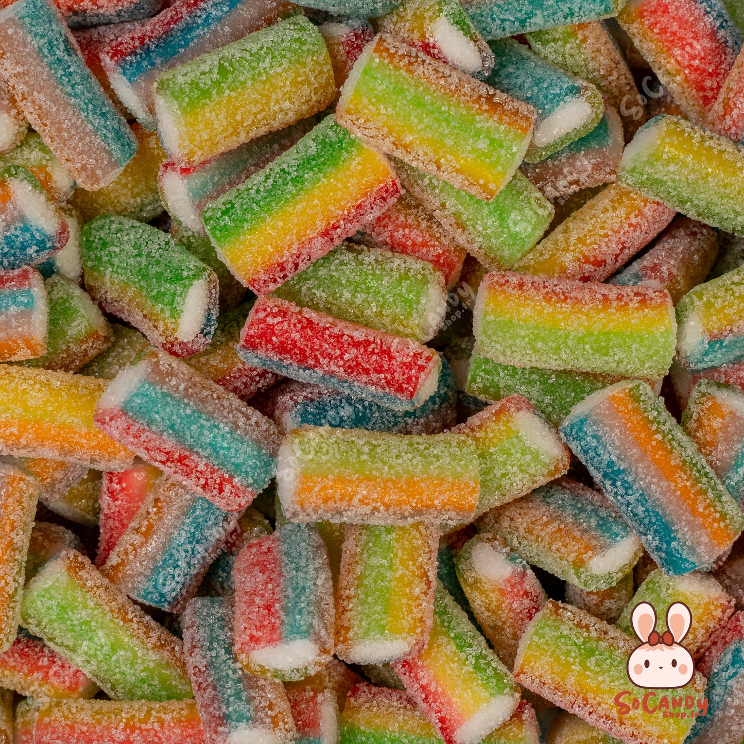 Mini Jumbo Acides Sucrés Multicolores (100g)