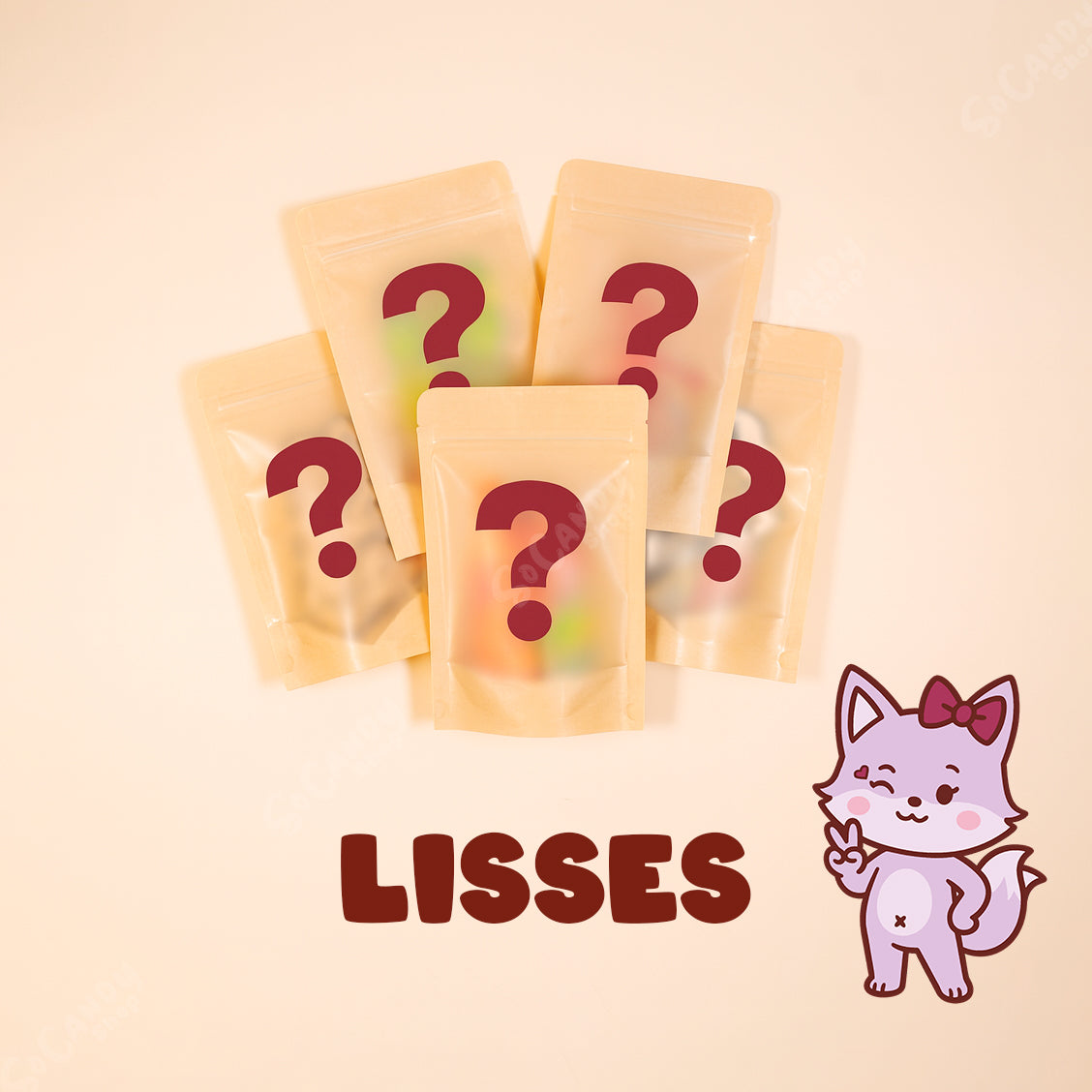 Pack 5 Sachets MystĂšres de Bonbons Lisses