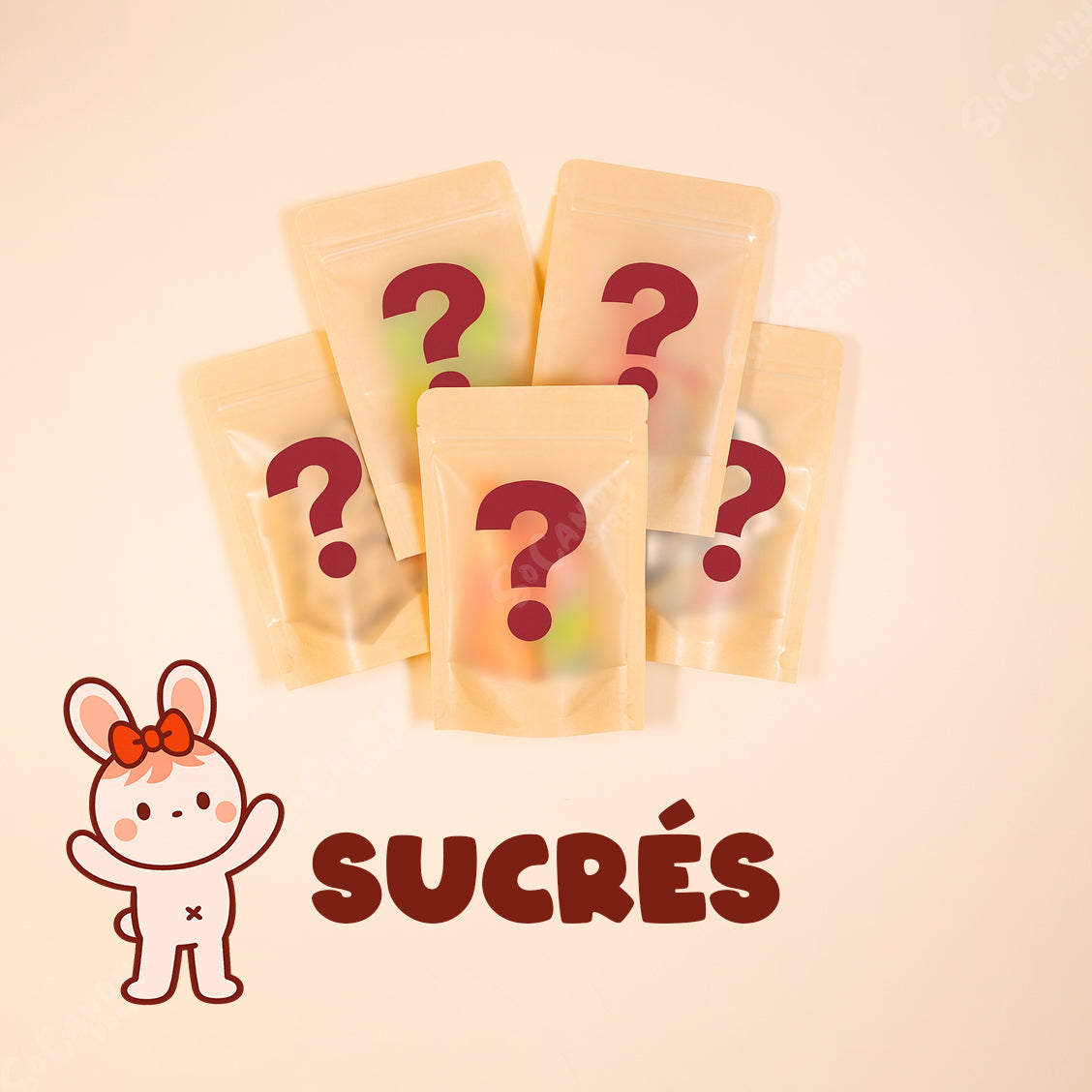 Pack 5 Sachets Mystères de Bonbons Sucrés