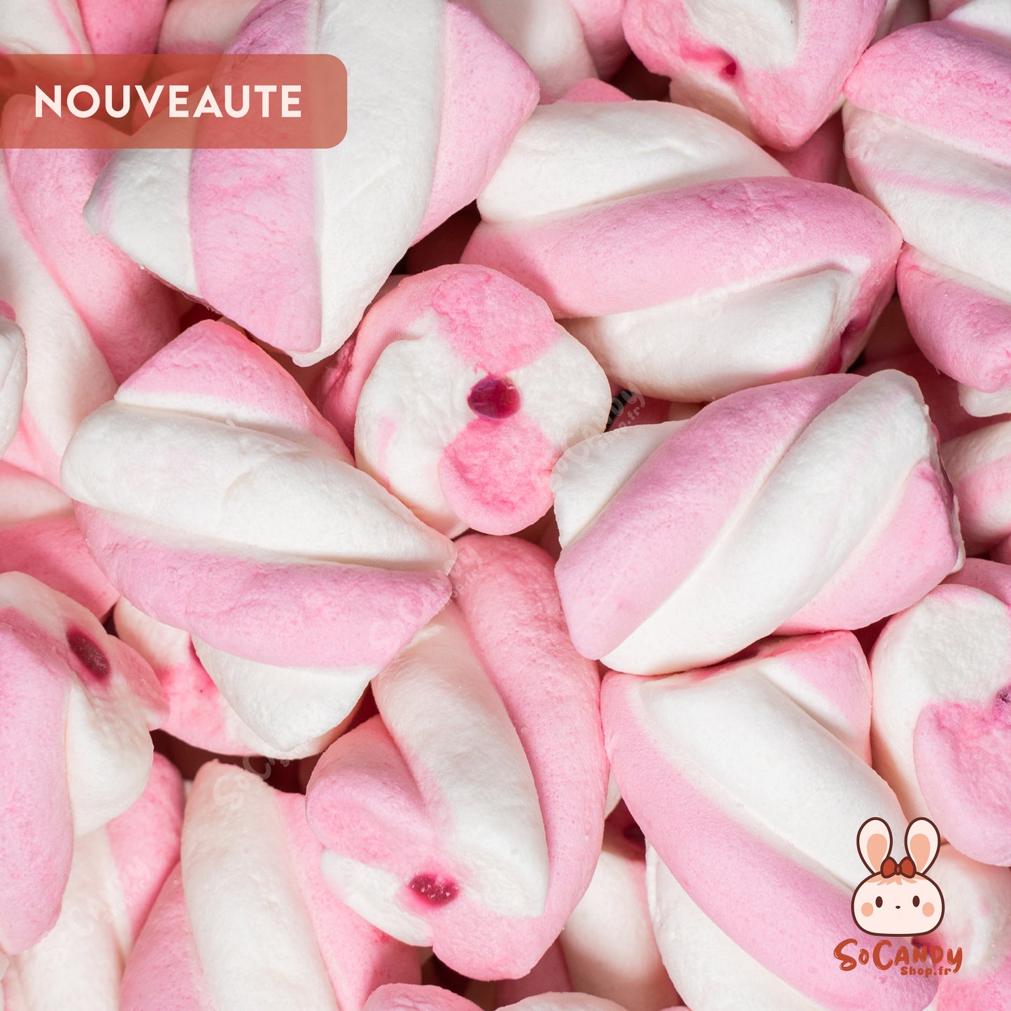 Guimauves Twist Rose Fourrées (10 pièces)