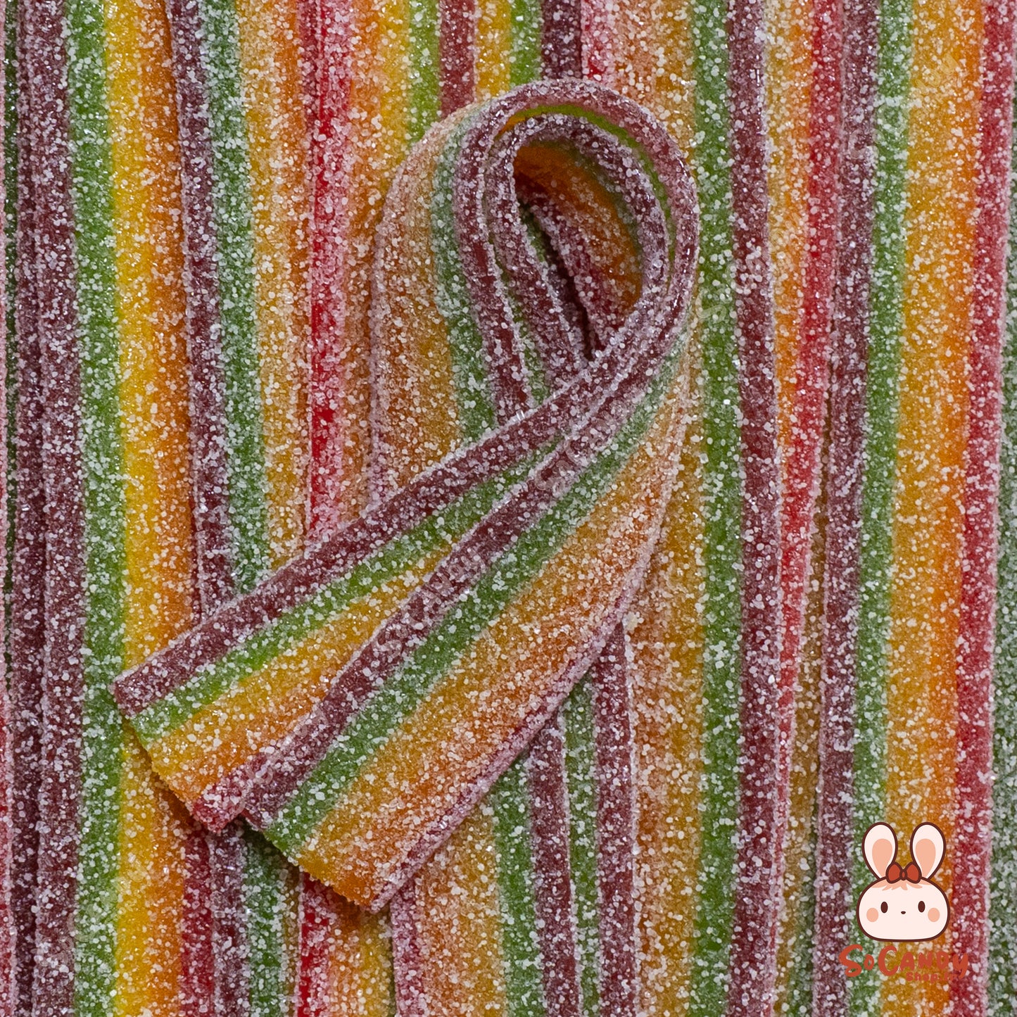 Rubans multicolores Acidulés (10 pièces)