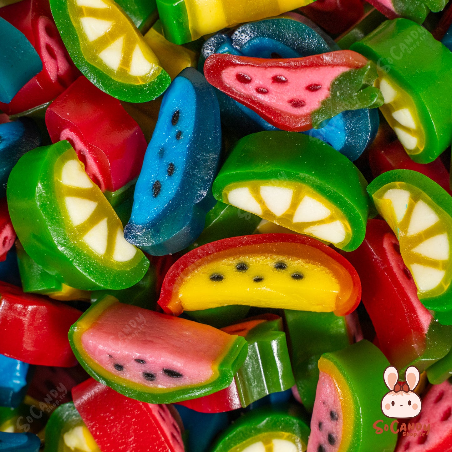 Mix Tranches lisses - Bonbons à éplucher (500g) + Pochette