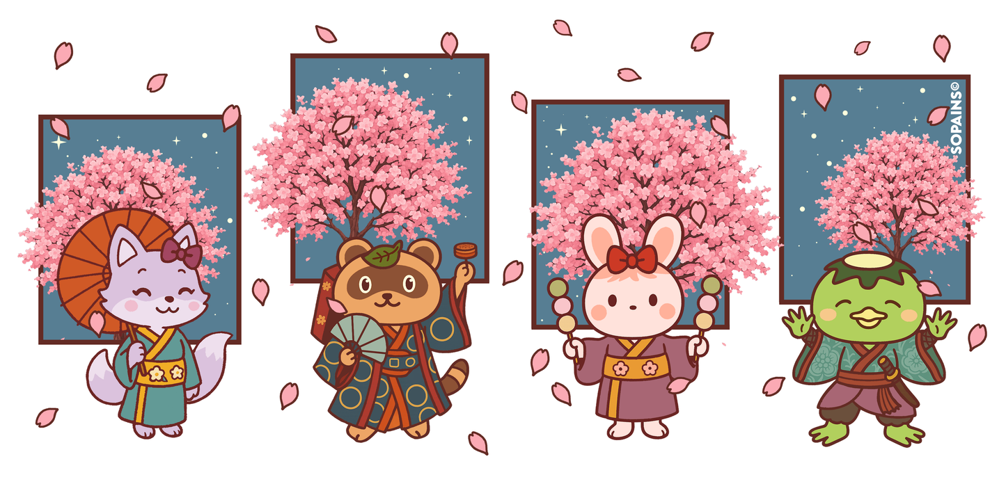 Mug Sakura en Verre Double Paroi + Paille