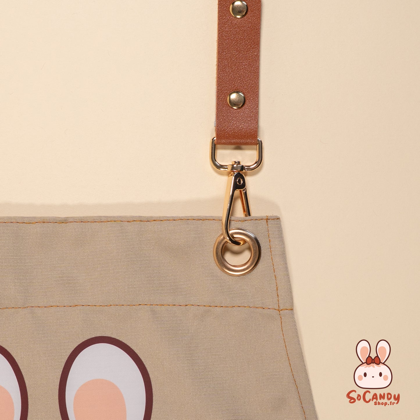 Tablier Beige Soso + Pochette