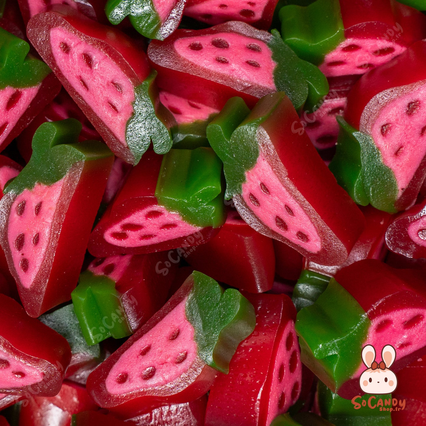 Tranches Fraises - Bonbons à éplucher (100g)