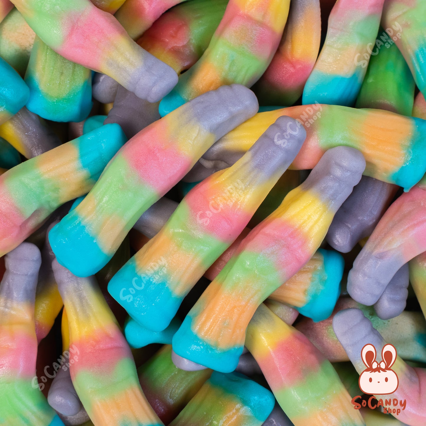 Bouteilles Licornes Acidulés Lisses (100g)