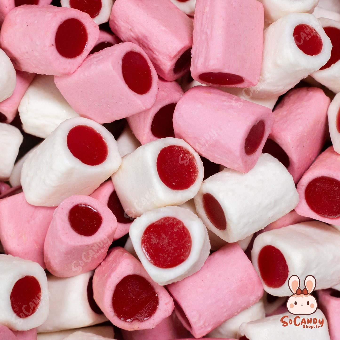 Bûches Fraises Crème (100g)