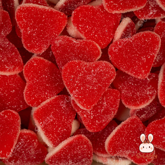 Coeurs Rouges et Blancs Sucrés (100g)