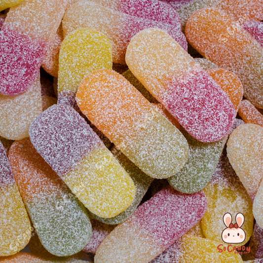 Mini langues Citriques fruitées - Bonbons Durs (100g)