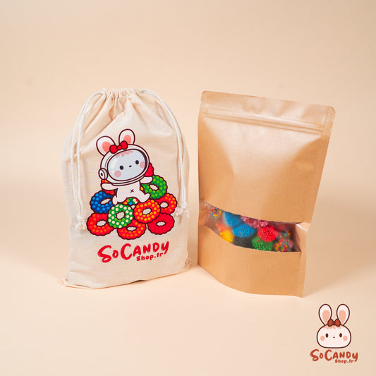 Mix Astéroïdes Perlés Acidulés (500g) + Pochette
