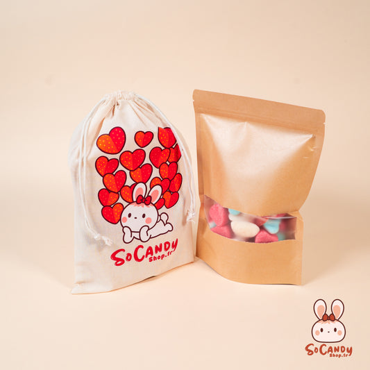 Mix Coeurs Sucrées (500g) + Pochette