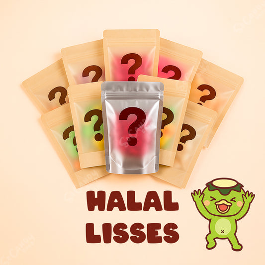 Pack 10 Sachets Mystères de Bonbons Halal Lisses - 1 sachet Argenté Garanti