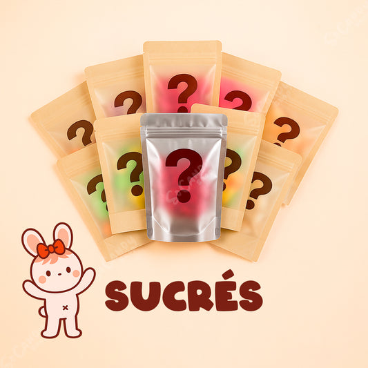 Pack 10 Sachets Mystères de Bonbons Sucrés - 1 sachet Argenté Garanti