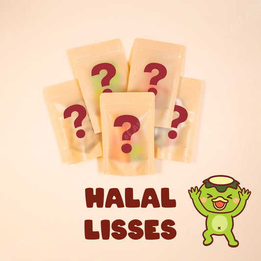 Pack 5 Sachets Mystères de Bonbons Halal Lisses