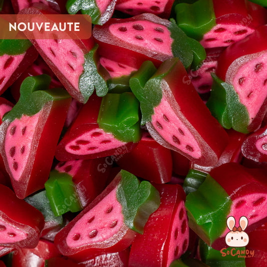 Tranches Fraises - Bonbons à éplucher (100g)