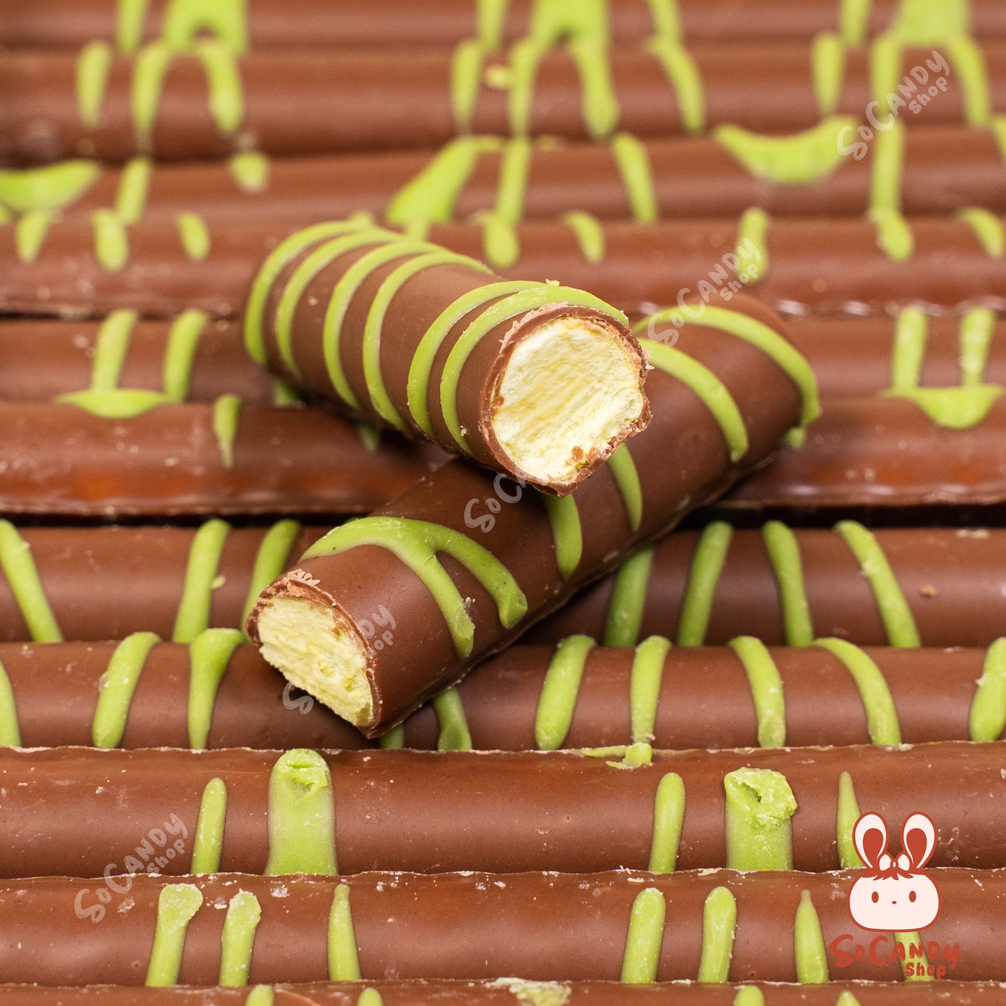 🍫Tanzanitos Dubai Style - Chocolat & Guimauve Pistache  (5 pièces)