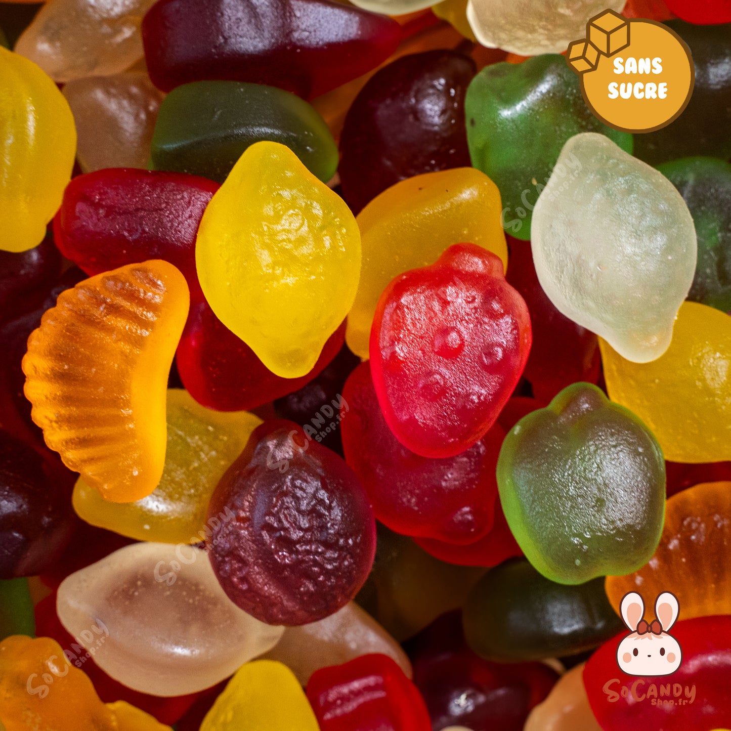 [Sans Sucre] Fruits Lisses (100g)