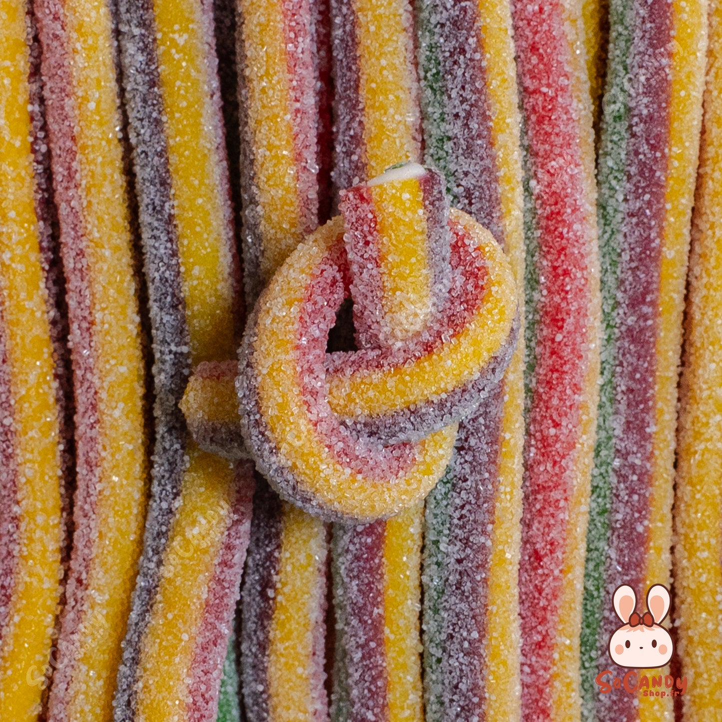 Sticks Multicolores Acidulés (10 pièces)