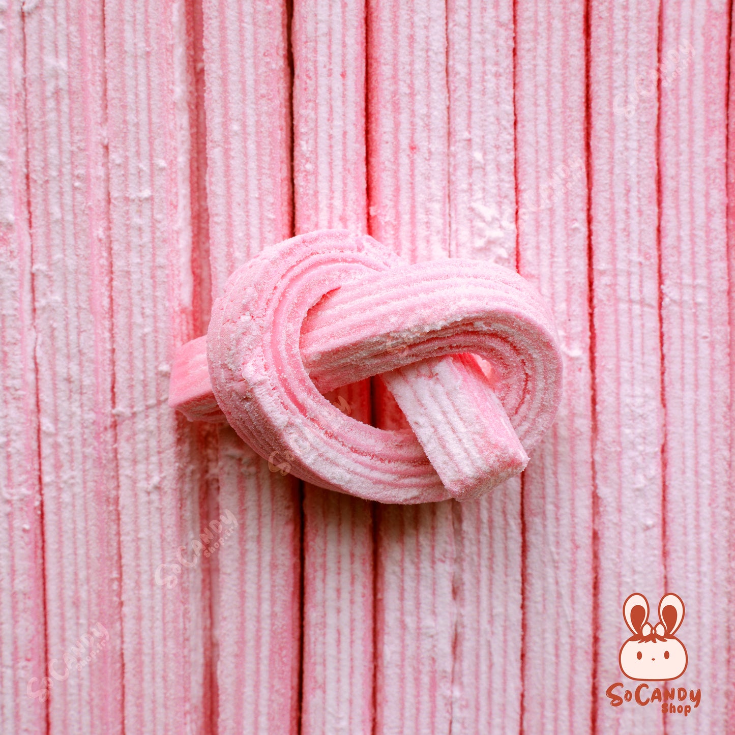 Sticks Fraises Rayés Fourrés (10 Pièces)