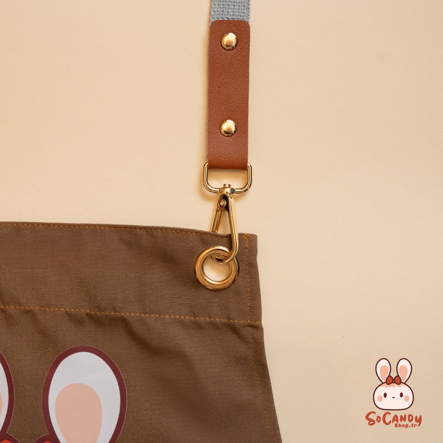 Tablier Chocolat Soso + Pochette