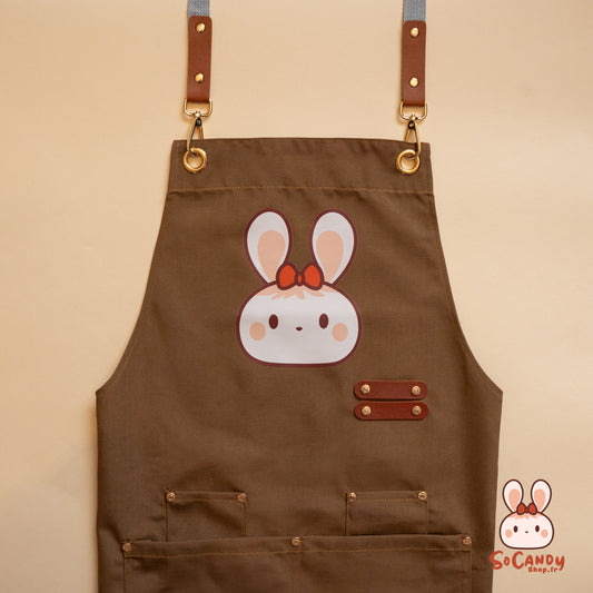 Tablier Chocolat Soso + Pochette