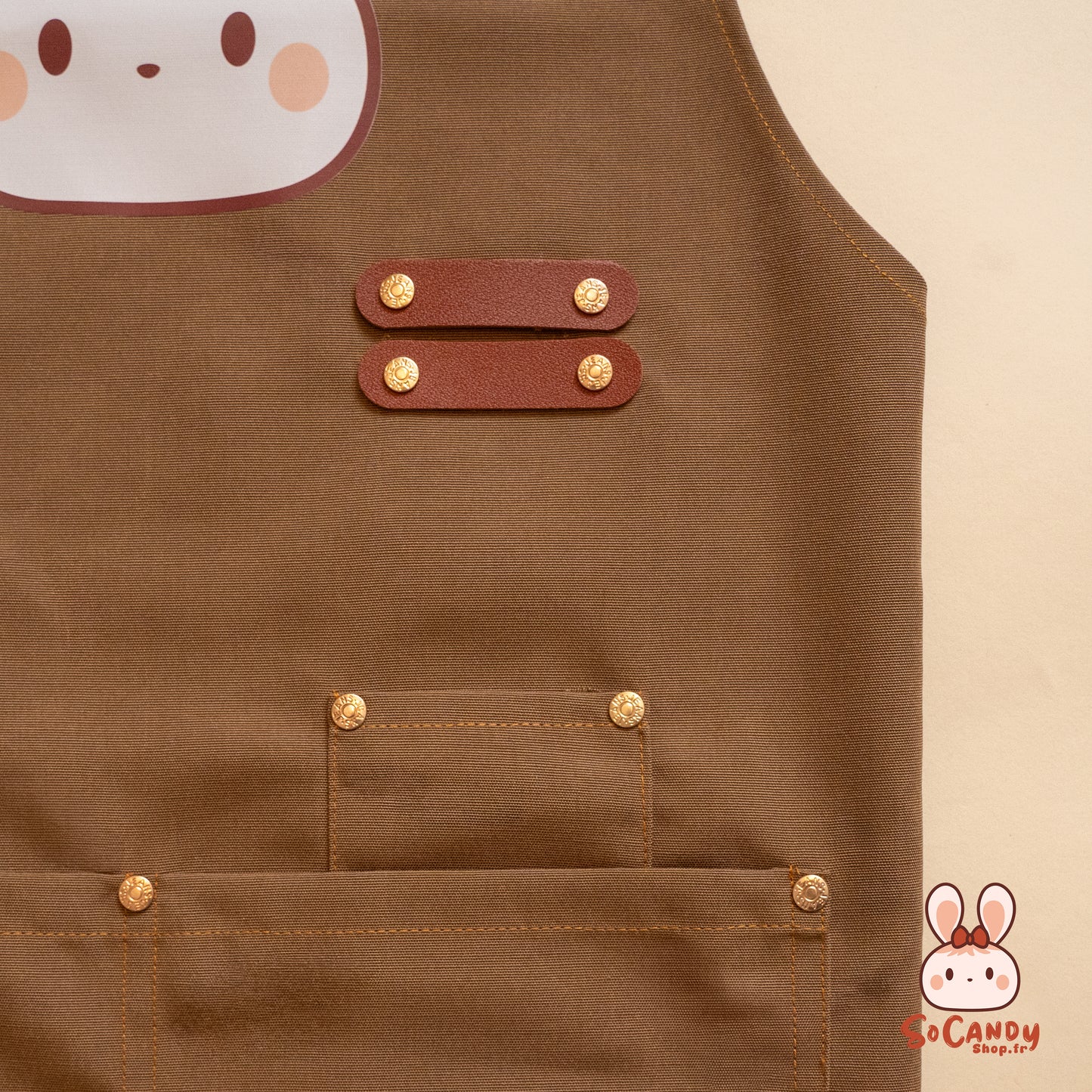 Tablier Chocolat Soso + Pochette