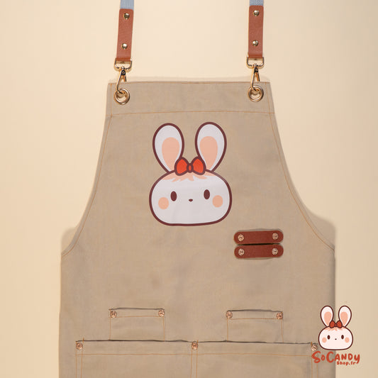 Tablier Beige Soso + Pochette