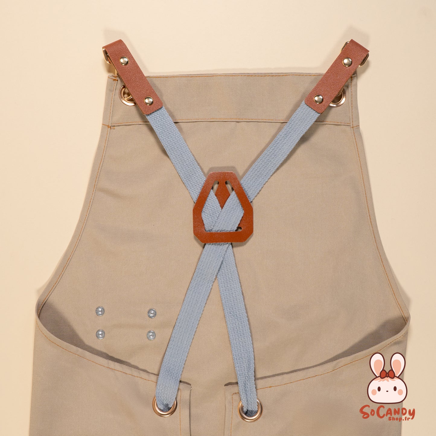 Tablier Beige + Pochette