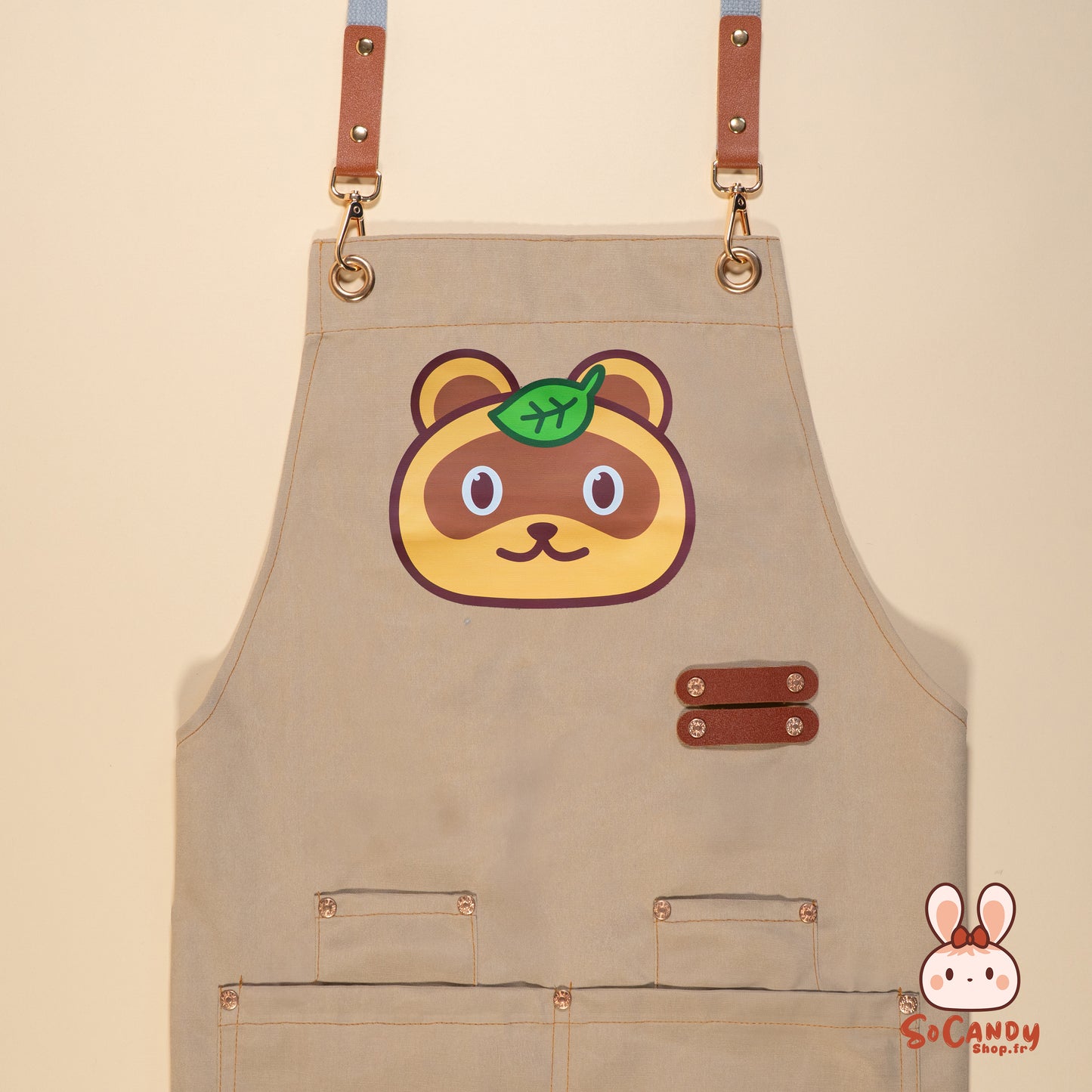 Tablier Beige + Pochette