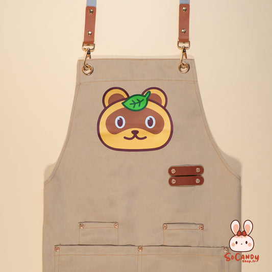 Tablier Beige + Pochette