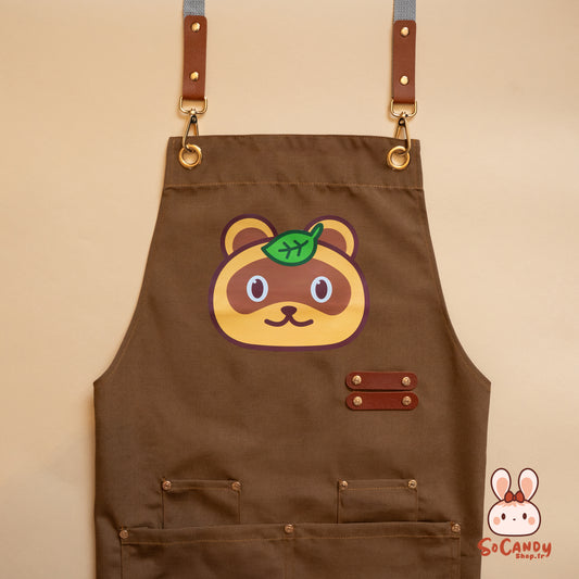 Tablier Chocolat + Pochette