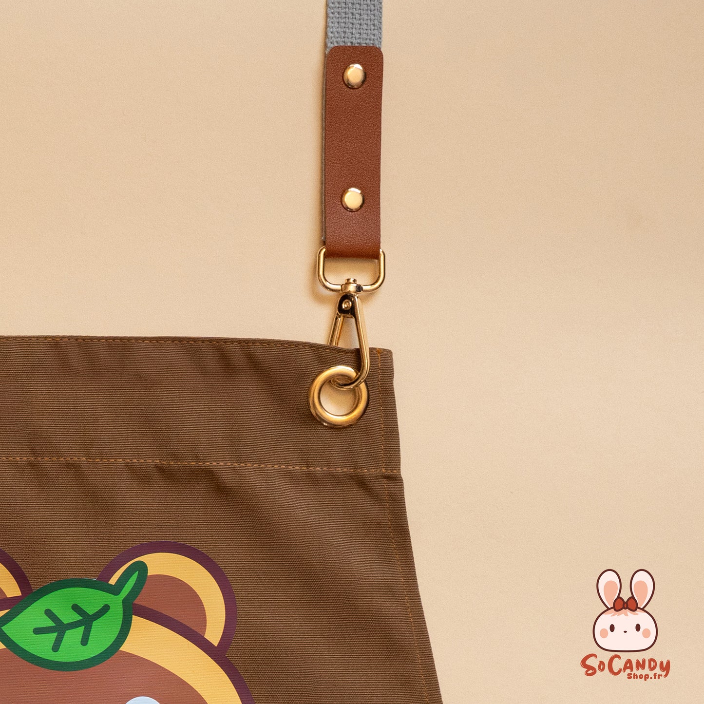 Tablier Chocolat + Pochette