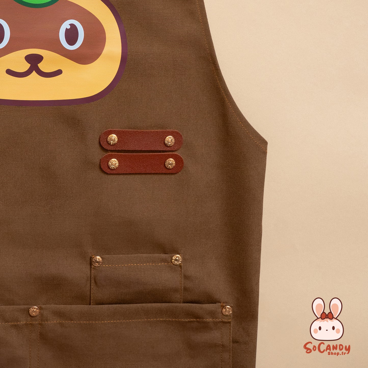 Tablier Chocolat + Pochette
